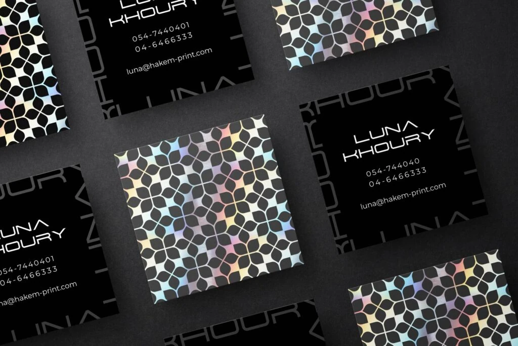 Luna Khoury Business Card — Riad Zoabi design portfolio